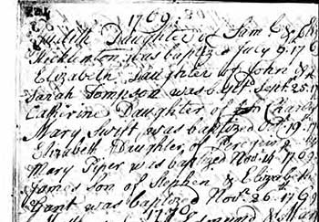 English Handwriting from 1779