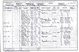 1901 Census - 8 East Street Fisherton Anger, Wiltshire.